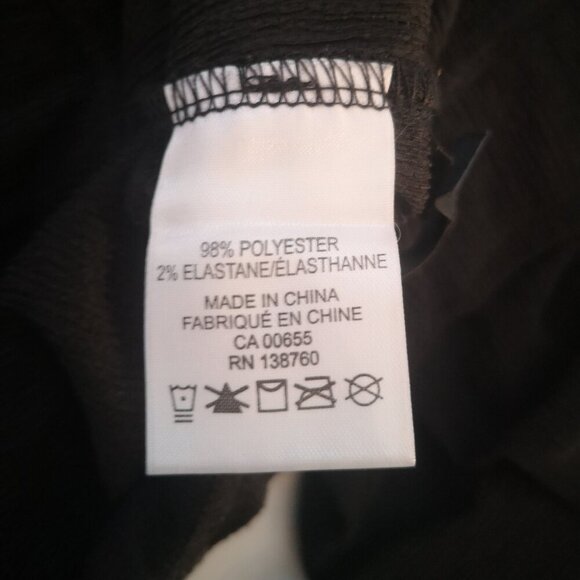 Signature Reitmans Ladies Black Size Medium Petite Wide Leg Pants - Picture 4 of 9